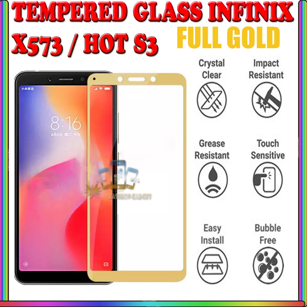 TEMPERED GLASS INFINIX X522 INFINIX S2 PRO INFINIX X573 INFINIX HOT S3 INFINIX Note 4 Pro X571 INFINIX X551 Hot Note Pro ANTI GORES KACA TEMPER GLASS - CLEAR