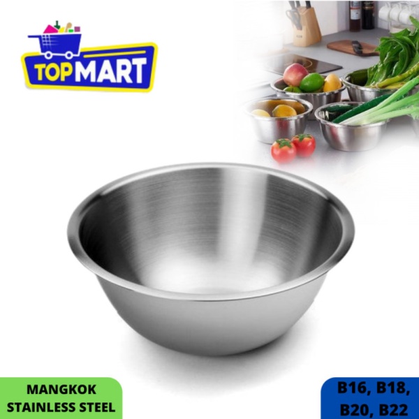 

MANGKOK STAINLESS SERBAGUNA 16182022cm GROSIR TERMURAH - 14CM Murah