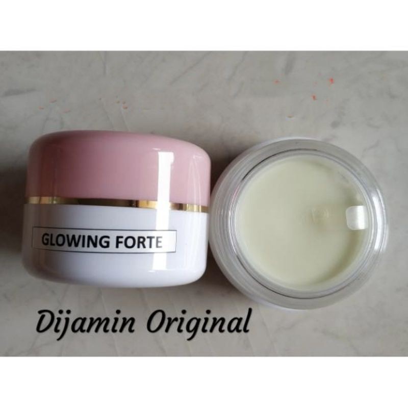 Glowing Forte - krim malam pemutih &amp; efek glow flek berat