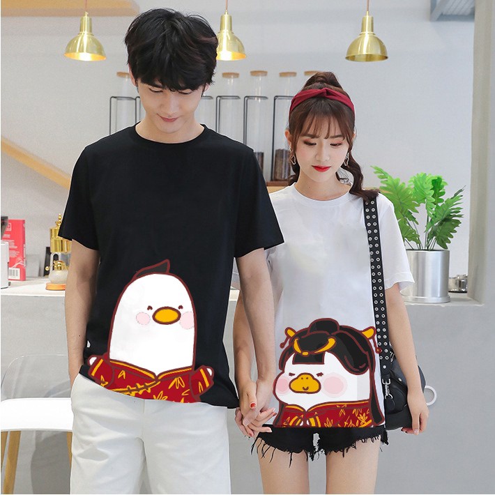 MYSTIQUE.ID-BAJU KAOS COUPLE SINCIA BEBEK T-SHIRT LUCU DAN AESTHETIC