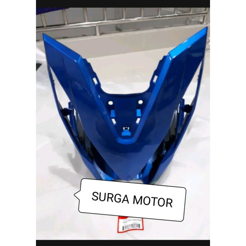 Cover Front panel lampu depan Tameng Batok New Beat FI ESP 2016 2017 2018 2019 biru ASLI ORI HONDA A
