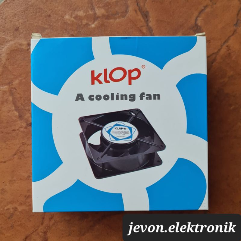 Kipas AC Cooling Fan 220 240 V Volt 12x12 Klop 50/60Hz 0.14A 18W