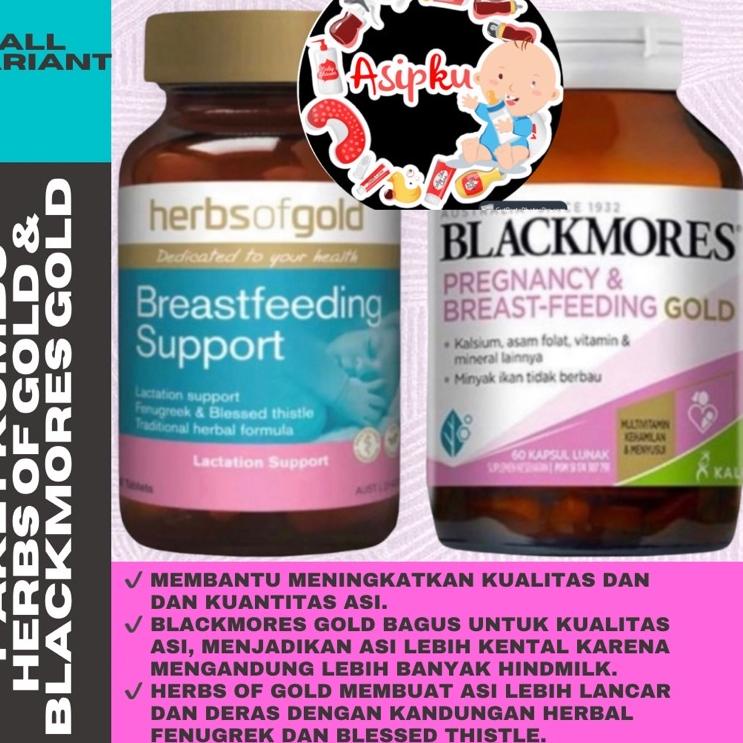 LANGSUNG KIRIM.. Herbs of Gold + Blackmores Gold (Duet Booster Asi)