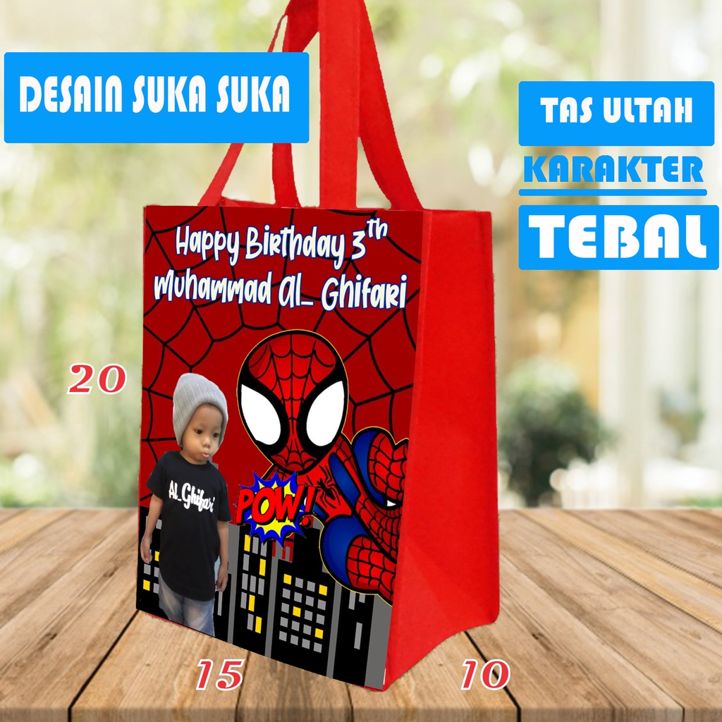 

Tas Ultah Murah Mewah / Tas Ulang Tahun Anak / Tas Ultah Anak Custom / Tas Ultah Custom / Tas Ultah Anak / Tas Ultah Goodie bag / Tas Ultah Anak / Tas Goodiebag Murah / Pengerjaan Cepat Bisa Request Suka Suka