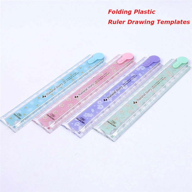 

INDORETAIL | 1 Pcs Indah Permen Warna Gaya 30 cm Menggambar Multifungsi PVC Lipat Penguasa Siswa