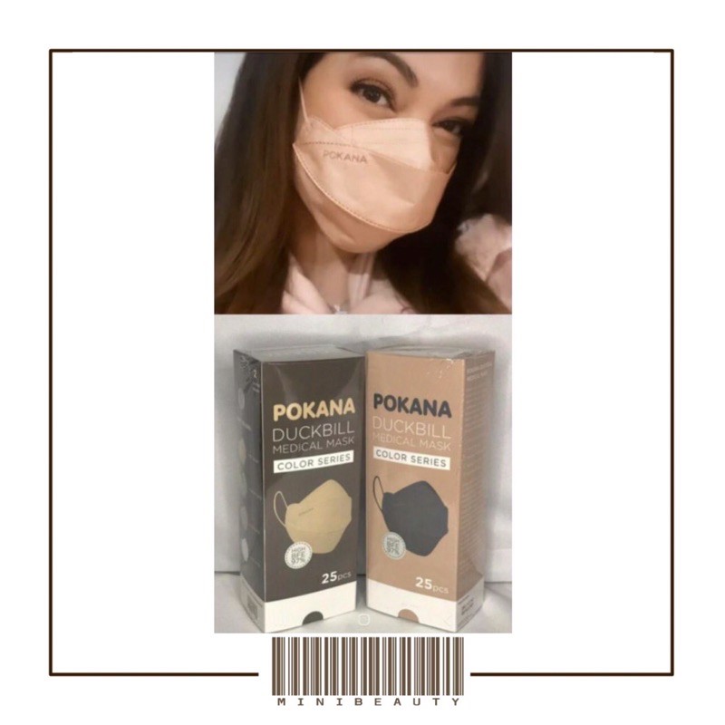 masker pokana duckbill 4ply warna warni