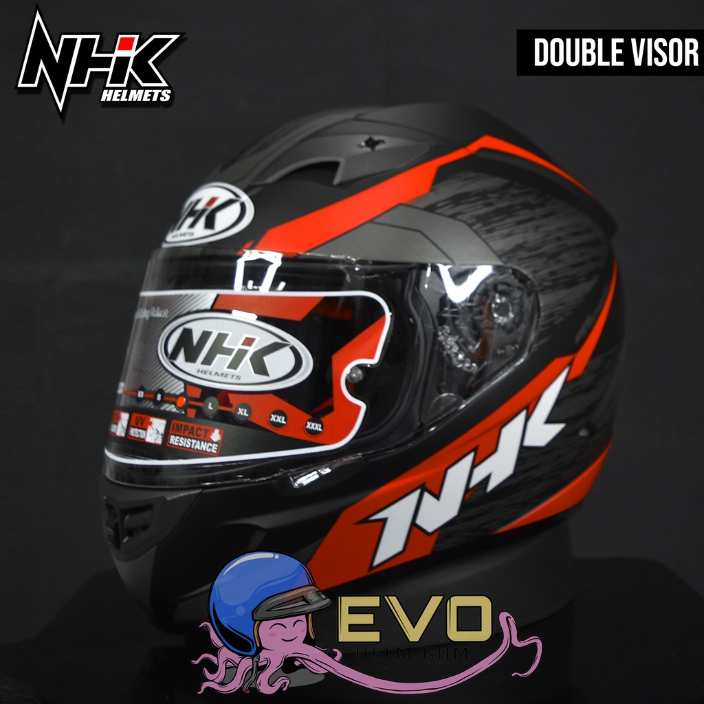 NHK GP 1000 AXION BLACK - RED DOFF