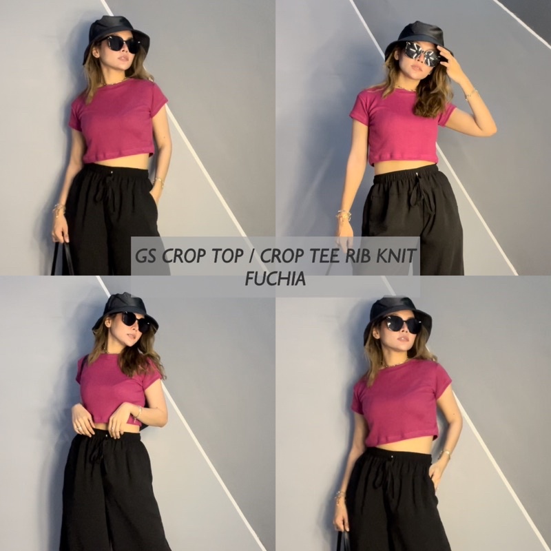 GS CROP TOP / CROPTEE RIB KNIT / KAOS RIB