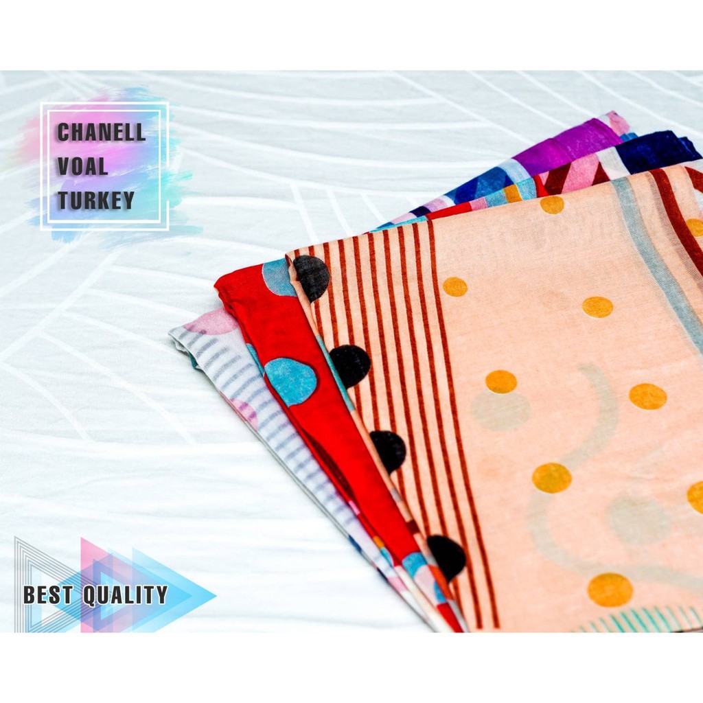 HIJAB Segi Empat Voal Turkey Design H015