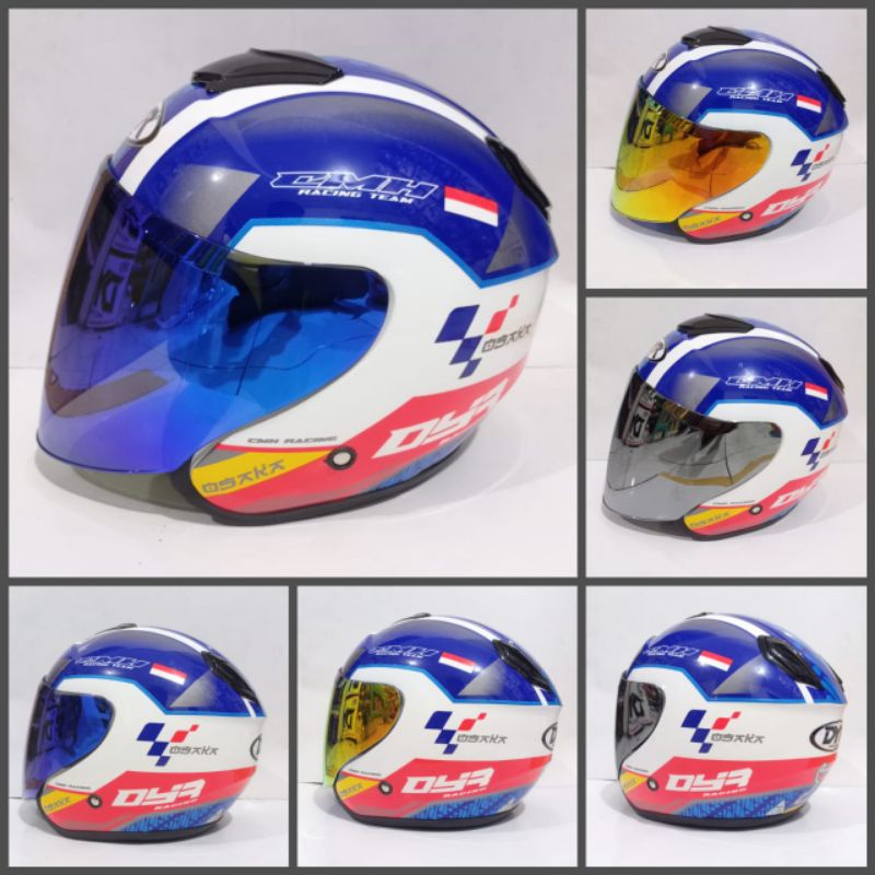 helm kyoto dyr motif mandalika paket ganteng toko helm majalengka