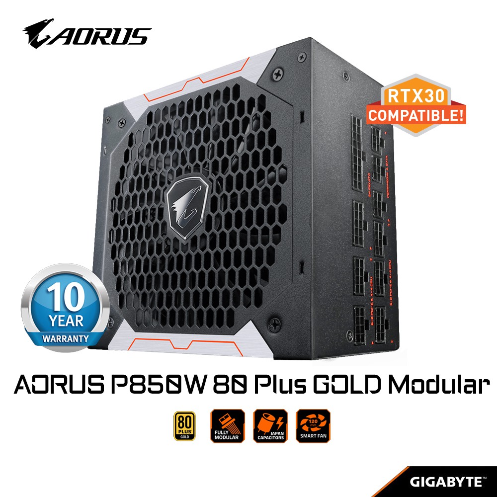 GIGABYTE POWER SUPPLY GPAP850GM 80+ GOLD Modular Shopee Indonesia