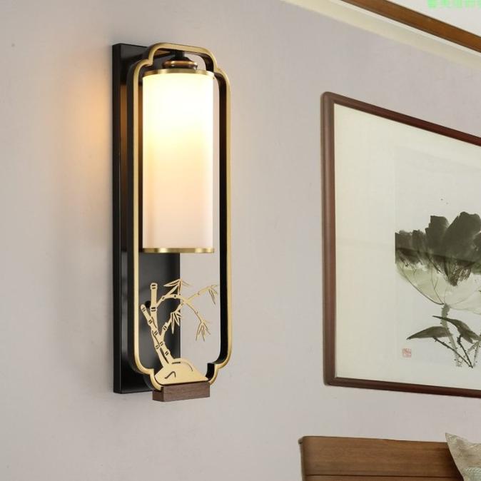 New Lampu Dinding Desain Plum Blossom Dan Anggrek Bambu Bahan T Arumichikashop