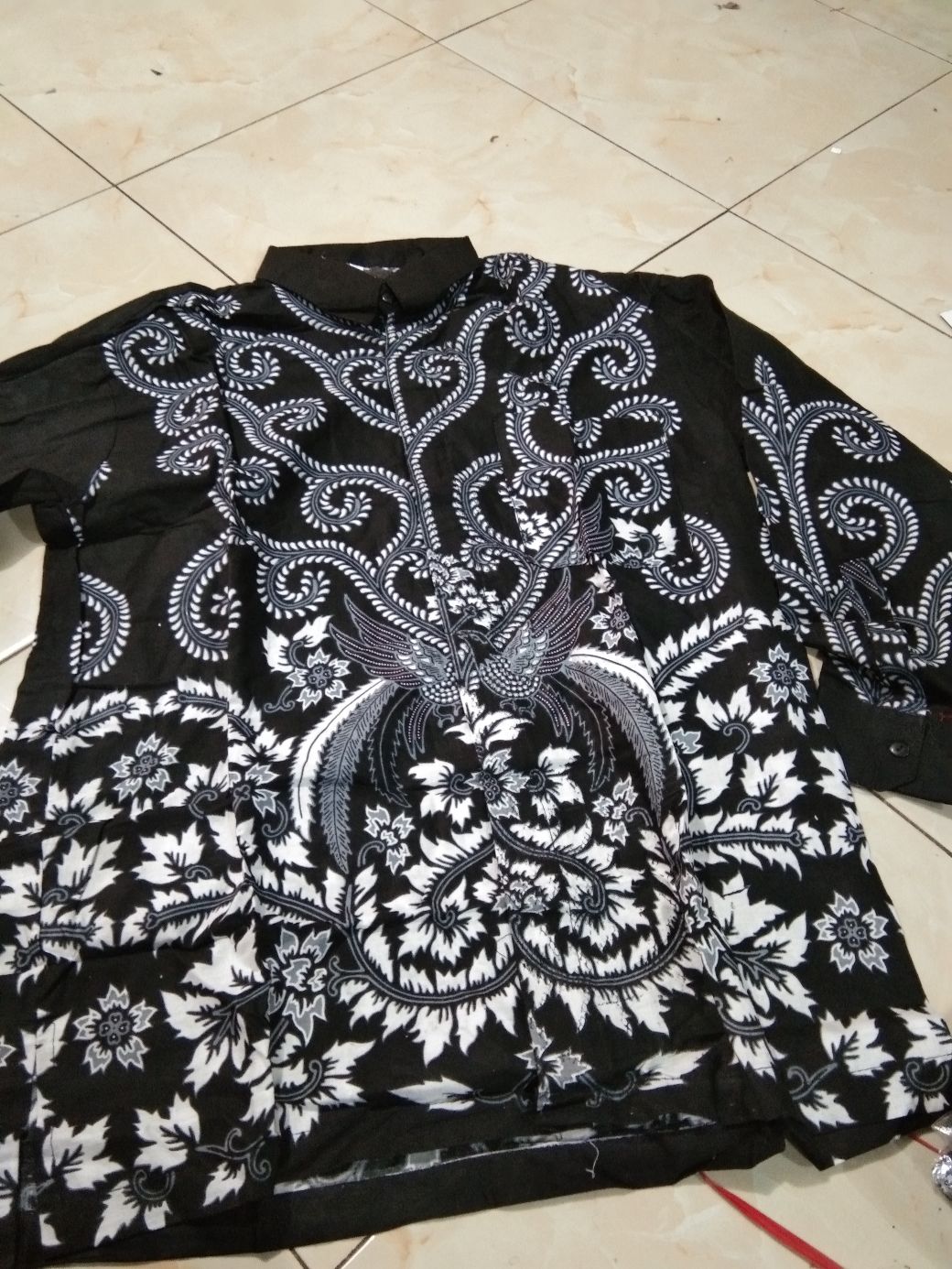 Kemeja Batik Pria Lengan Panjang Size M L Xl Xxl Bswart Batik Hrb026 Kenango Hem Panjang Padi