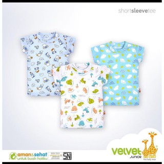  Velvet  Junior  Short Sleeve Tee Kaos Atasan Oblong Tangan 