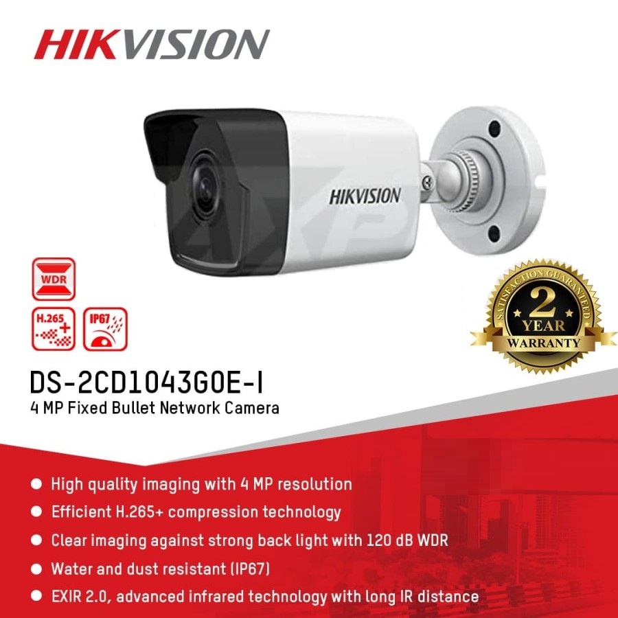 IP KAMERA HIKVISION 4MP OUTDOOR DS-2CD1043G0E-I