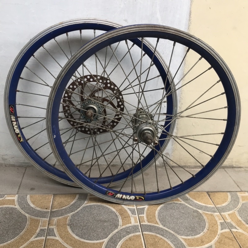 wheelset uk 20" buat sepeda lipat, sepeda minion, sepeda bmx
