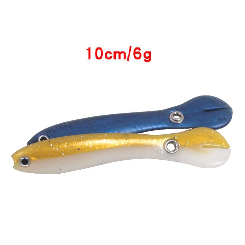 1Pc Umpan Pancing Soft Bait Bentuk Cacing Ukuran 10cm 6g Fishing Lure Swimbait Jigging Bait Sinking Tackle