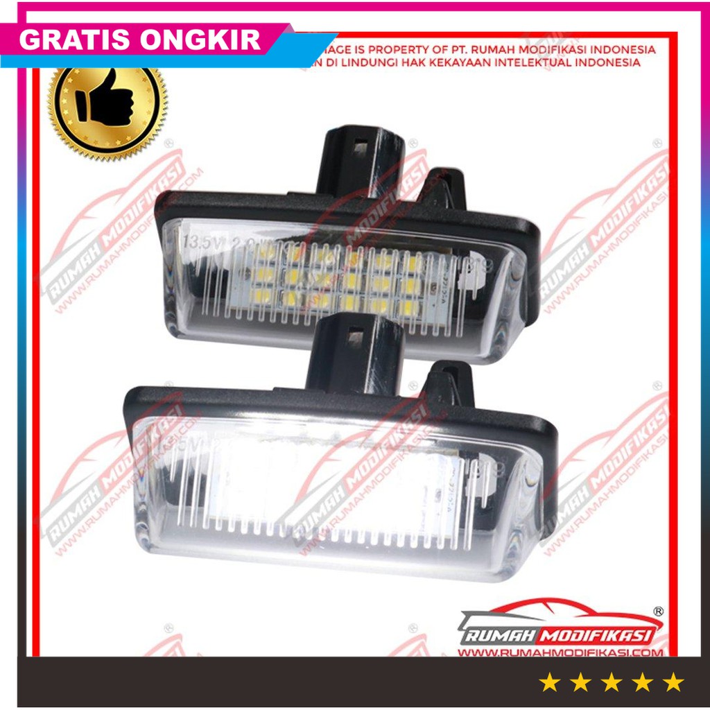 Dijual Lampu Plat Nomor Toyota Vios 2013 2020 Putih Led