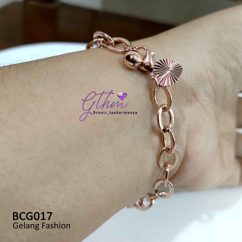 gelang tangan wanita rantai fashion xuping  perhiasan lapis emas 18k bcg017