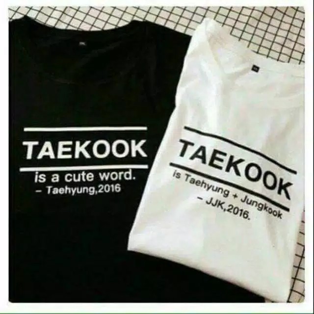 KAOS K-POP LOGO "TAEKOOK IS A CUTE WORD" FREE PC