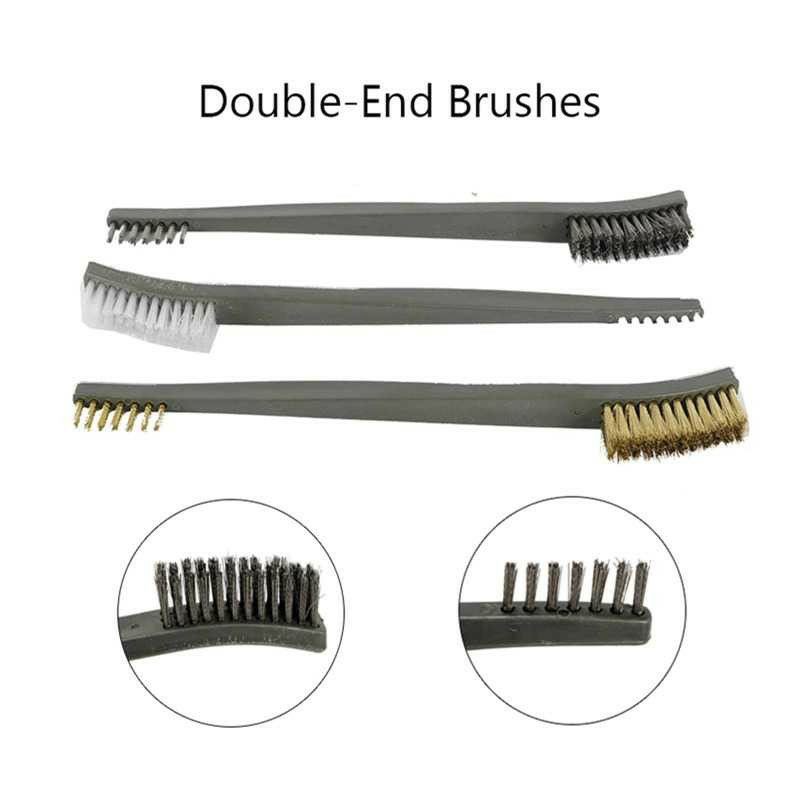 Set 7pcs Sikat Kawat dan Pengukit Seal Mesin Bengkel Mobil Motor Steel Wire Brush