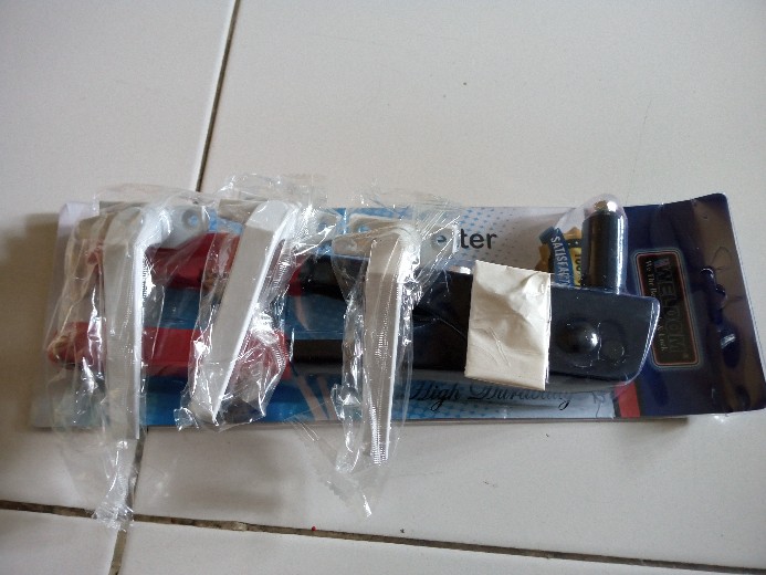 Rambuncis Kanan - Kiri White 009 / Handle Jendela Aluminium Weldom