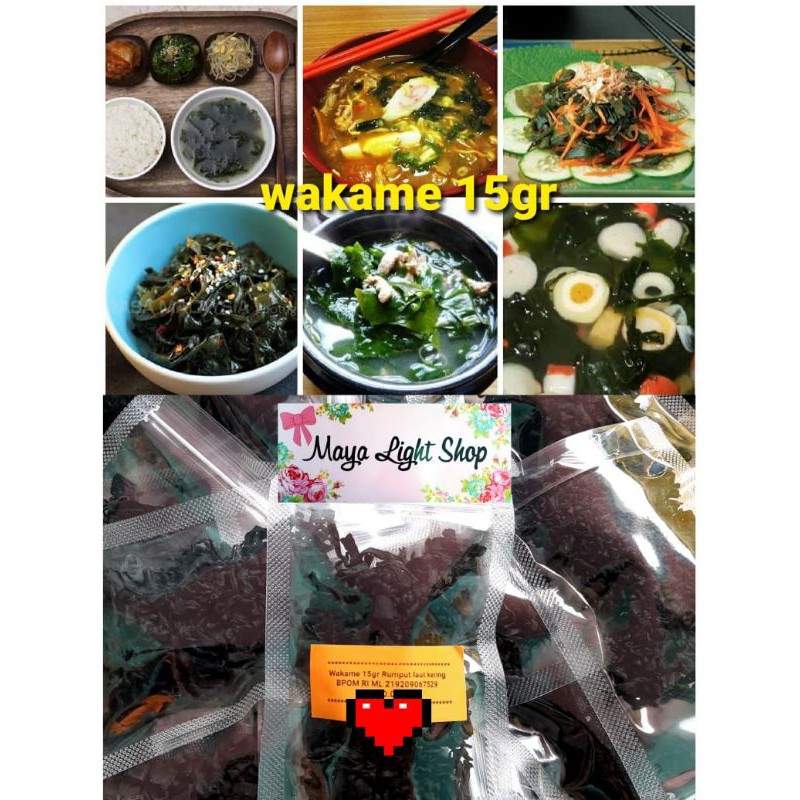 Wakame halal driedseaweed sup rumput laut kering sup miyeok nori kering miso soup