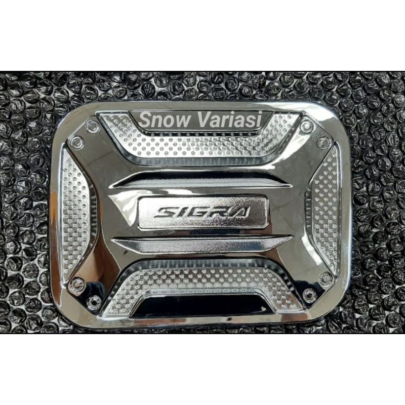 Tank cover sigra 2016 2018 xtivo chrome jsl tutup bensin