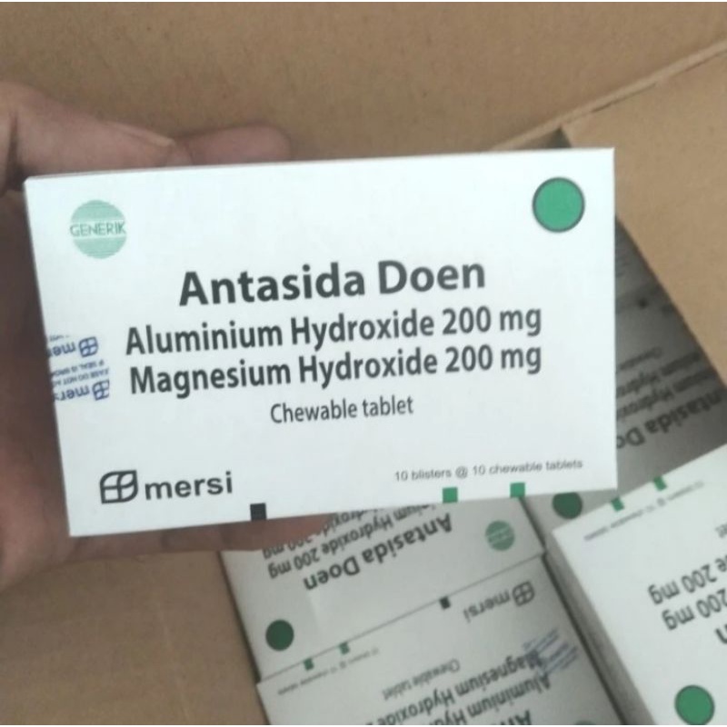 ANTASIDA DOEN TABLET MERSI BOX ISI 100 TABLET