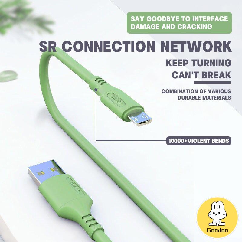 USB Fast Charging Data Cable Charger 1.8 MeterCocok ​untuk Apple Dan Android Kabel Pengisian -Doo