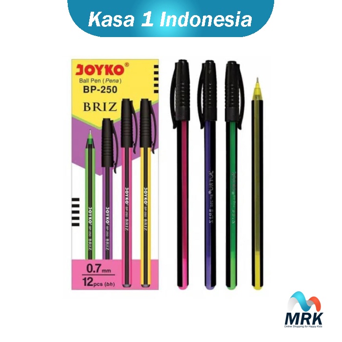 

4 PCS Pulpen Joyko Briz 0.7 mm / Bolpoin Alat Tulis Sekolah