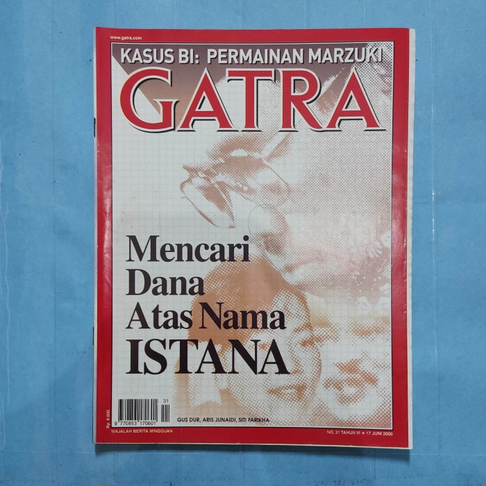 Majalah lawas gatra mencari dana atas nama istana