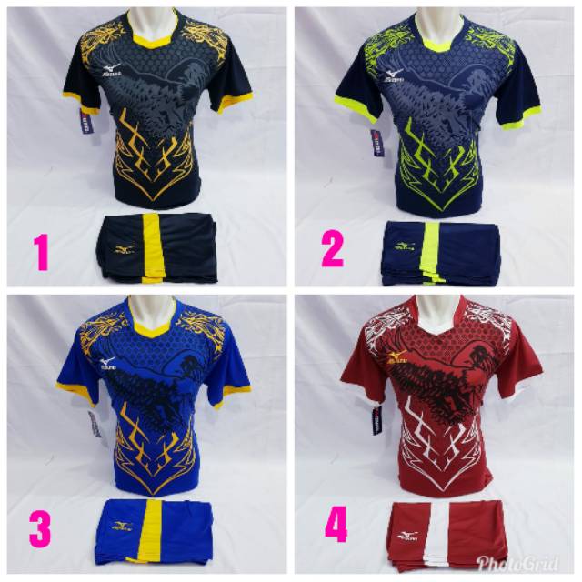 Seragam olahraga voli baju tim volly kaos mizuno