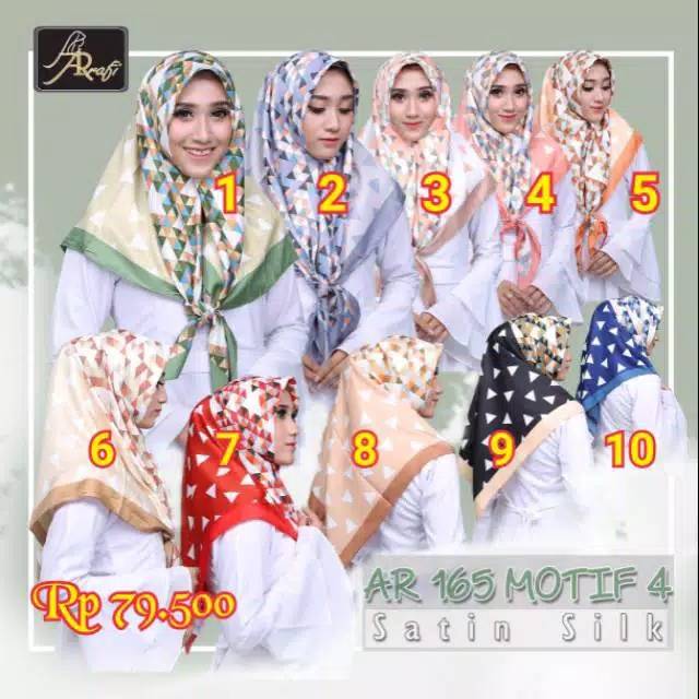 hijab arrafi AR 165 motif 4