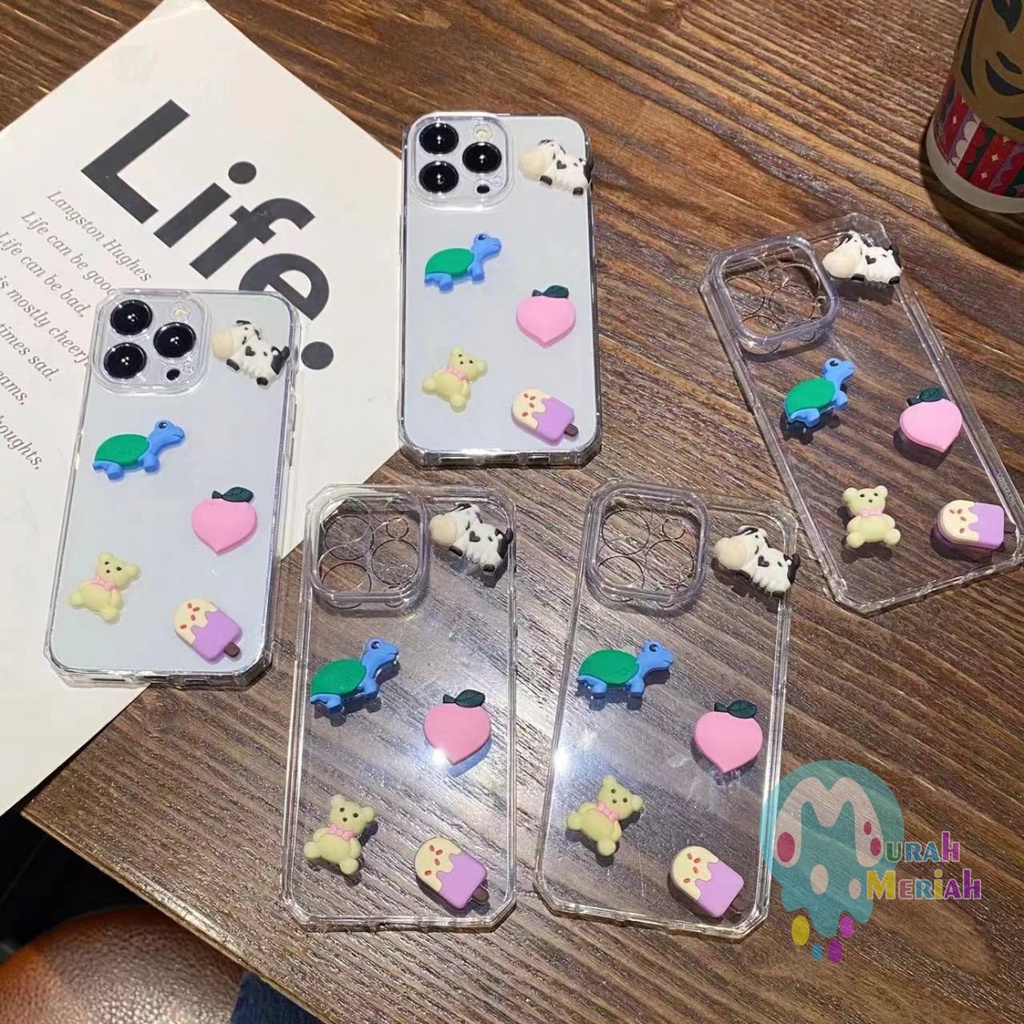 Y022 CLEAR CASE SOFTCASE CLEAR JELLY KARAKTER 3D CUTE OPPO A54 A74 A93 A31 A8 A3S C1 A1K C2 A5S F9 A