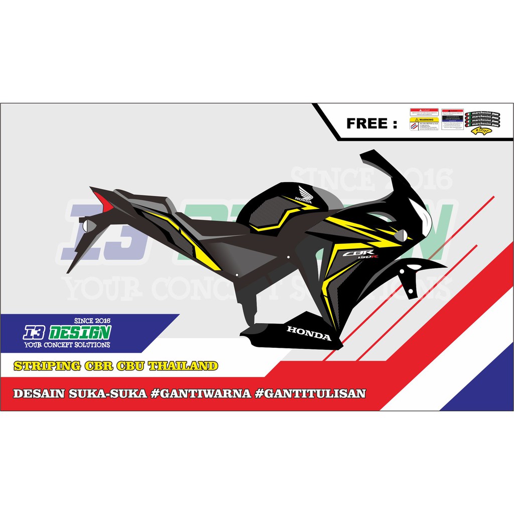 STRIPING CBR THAILAND CBU 150