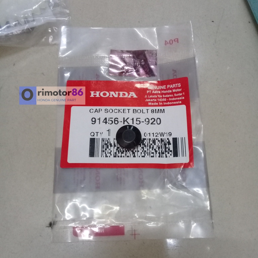 Tutup Baut Stang Stir CB 150 Led  Tutup Baut Raiser Stir CB150 Led 91456-K15-920