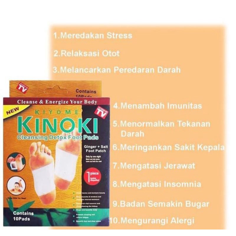 Kinoki Gold Koyo Kaki (1 Box Isi 10 Pcs) / Kinoki Koyo Kaki Detox / Koyo Kesehatan Ampuh Membuang Racun / Koyo Penerap Racun / Koyo Kaki Detoks Racun