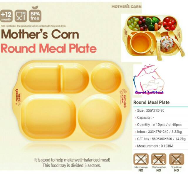 Mother's Corn Round Meal plate