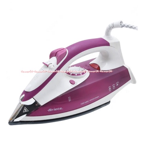 Ariete Setrika Uap Alat Gosok Baju Iron Steamer Ariette Strika Steam Ungu Purple Stimer Ariette