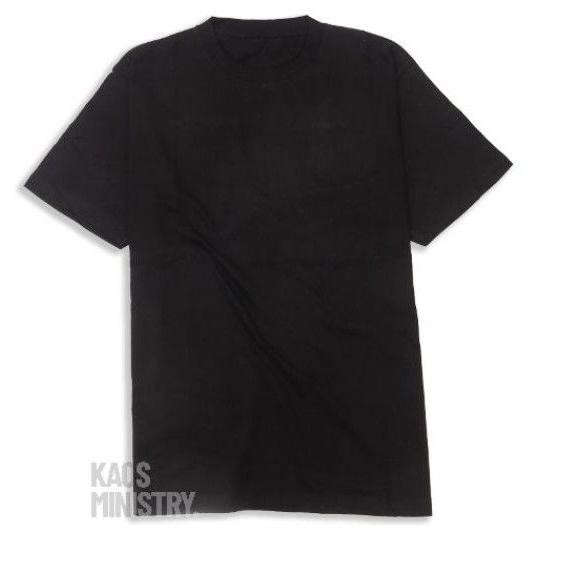 5.5 SALE Kaos polos pria wanita hitam crewneck cotton combed 20s lengan pendek  / kaos distro / kaos