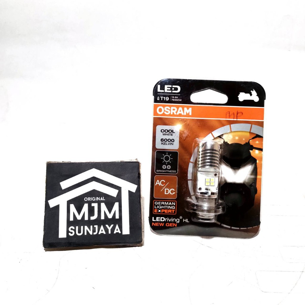 OSRAM LED T19 M5 K1 Lampu Utama Motor H6 12V PUTIH  AC / DC