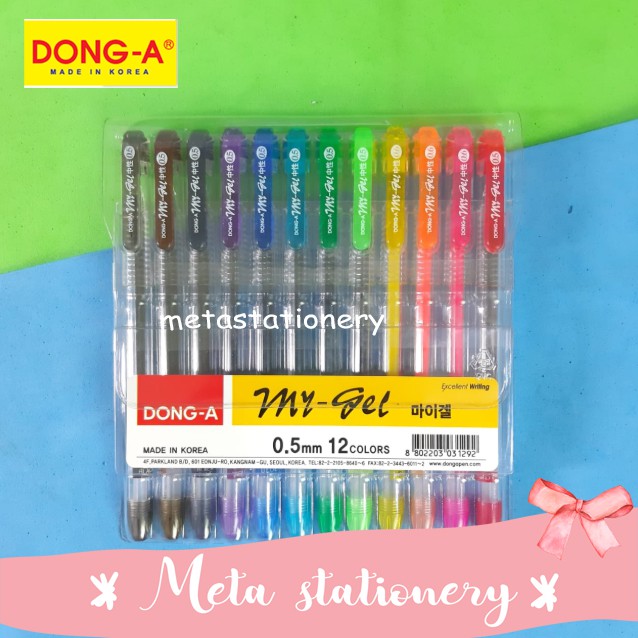 

Pulpen My Gel 12 warna Dong-A