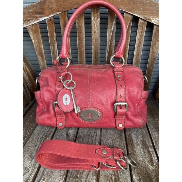 Preloved fossil maddox warna pink tua