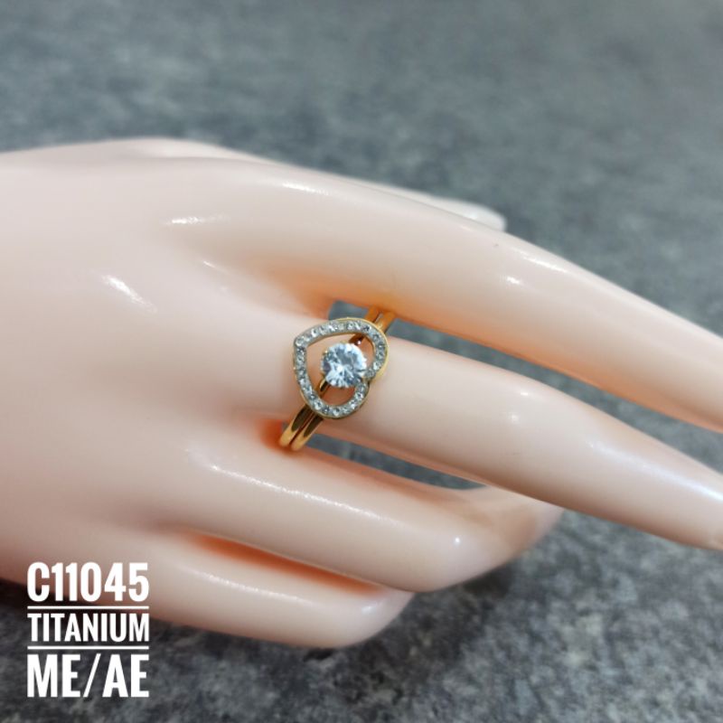 Cincin Titanium Set 2 Ways C11045