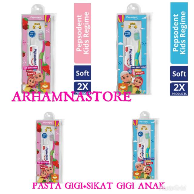 PEPSODENT Paket Sikat Gigi dan Pasta Gigi Kids Isi 1 edisi Nussa