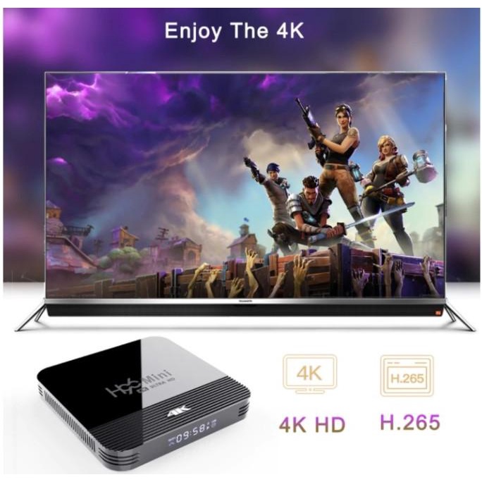 New Android 10 Android Tv Box H96 Mini V8 RAM 2G ROM 16G