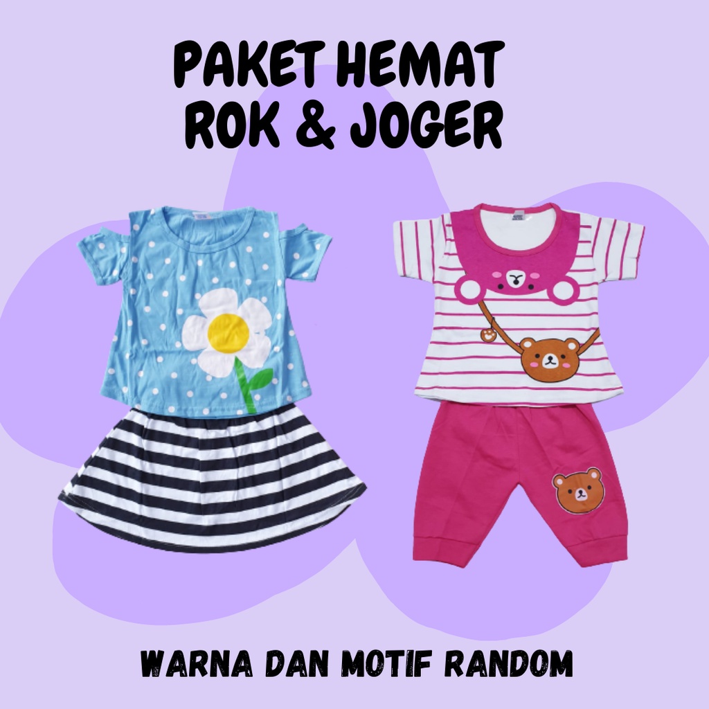 PAKET HEMAT rok dan joger anak perempuan baju baby alicia pakaian bayi cewe