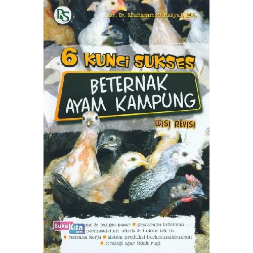 [CoverDepan Surabaya] Buku agribisnis 6 Kunci Sukses Beternak Ayam Kampung Edisi Revisi