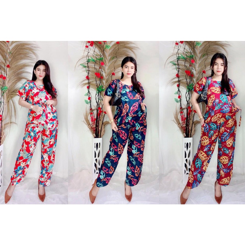 Grosir Baju Setelan Tiedye Bali Babydoll Daster Bali Baju Tidur Motif Bunga Kopi Tiedye Macan Sultan